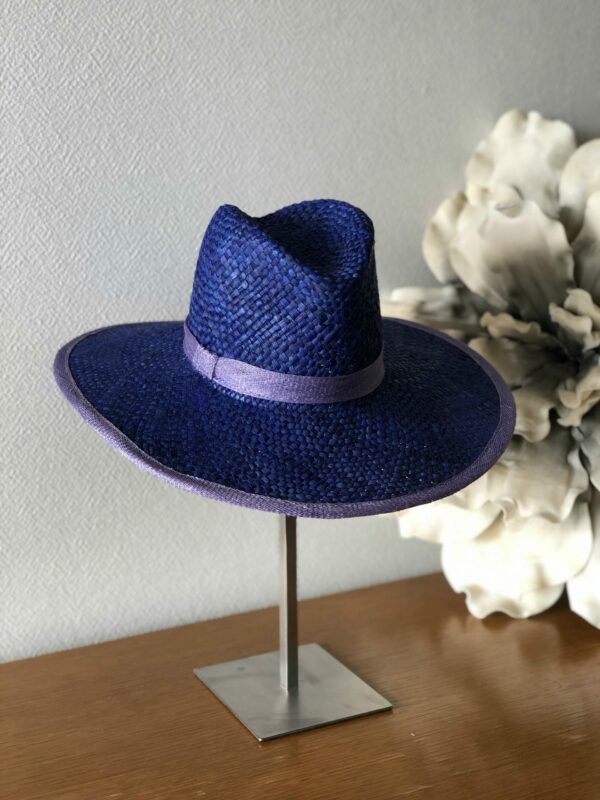 Borsalino d'été bleu et violet