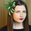 Bibi de mariage, création Ange vert pour femme