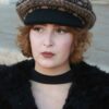 Casquette Bianca marron et noir