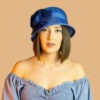 Chapeau mariage bleu roi - Création Aelle