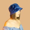 Chapeau mariage bleu roi - Création Aelle – Image 2
