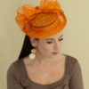 Chapeau mariage orange - Création Paris – Image 2
