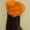 Chapeau mariage orange - Création Paris – Image 3
