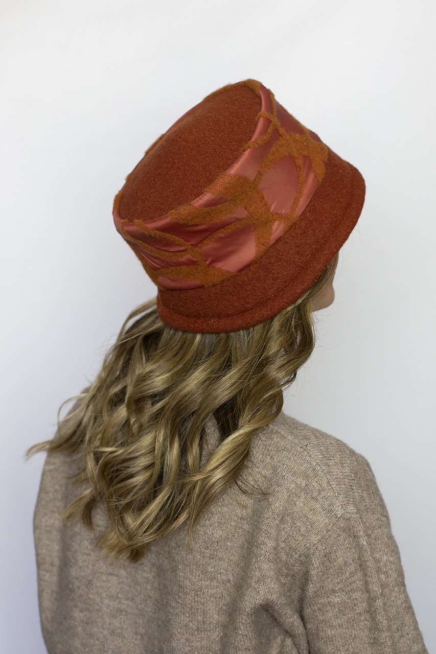 chapeau d'hiver pour femme orange