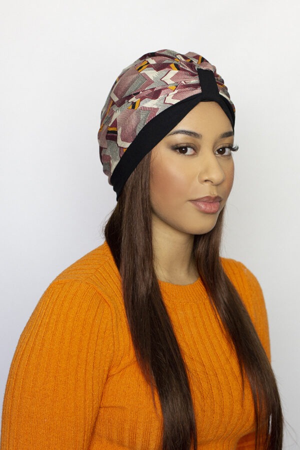 Turban pour femme imprimé