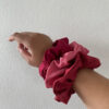 Trio de chouchous roses en taffetas
