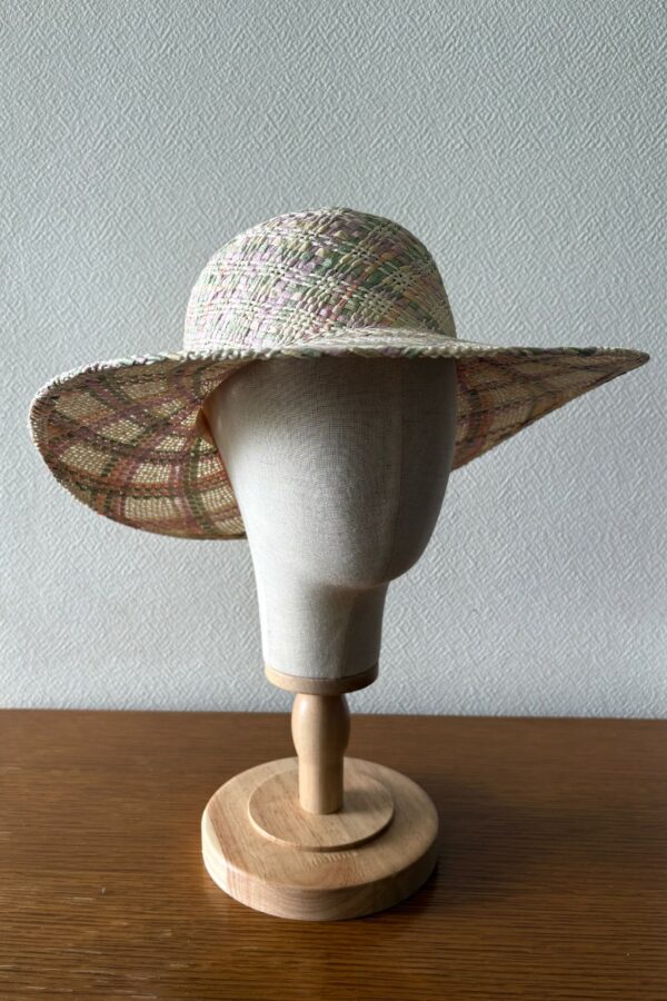 Accessoire mode été : chapeau capeline femme pastel tressé