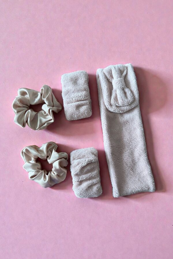 Coffret beauté rose poudré