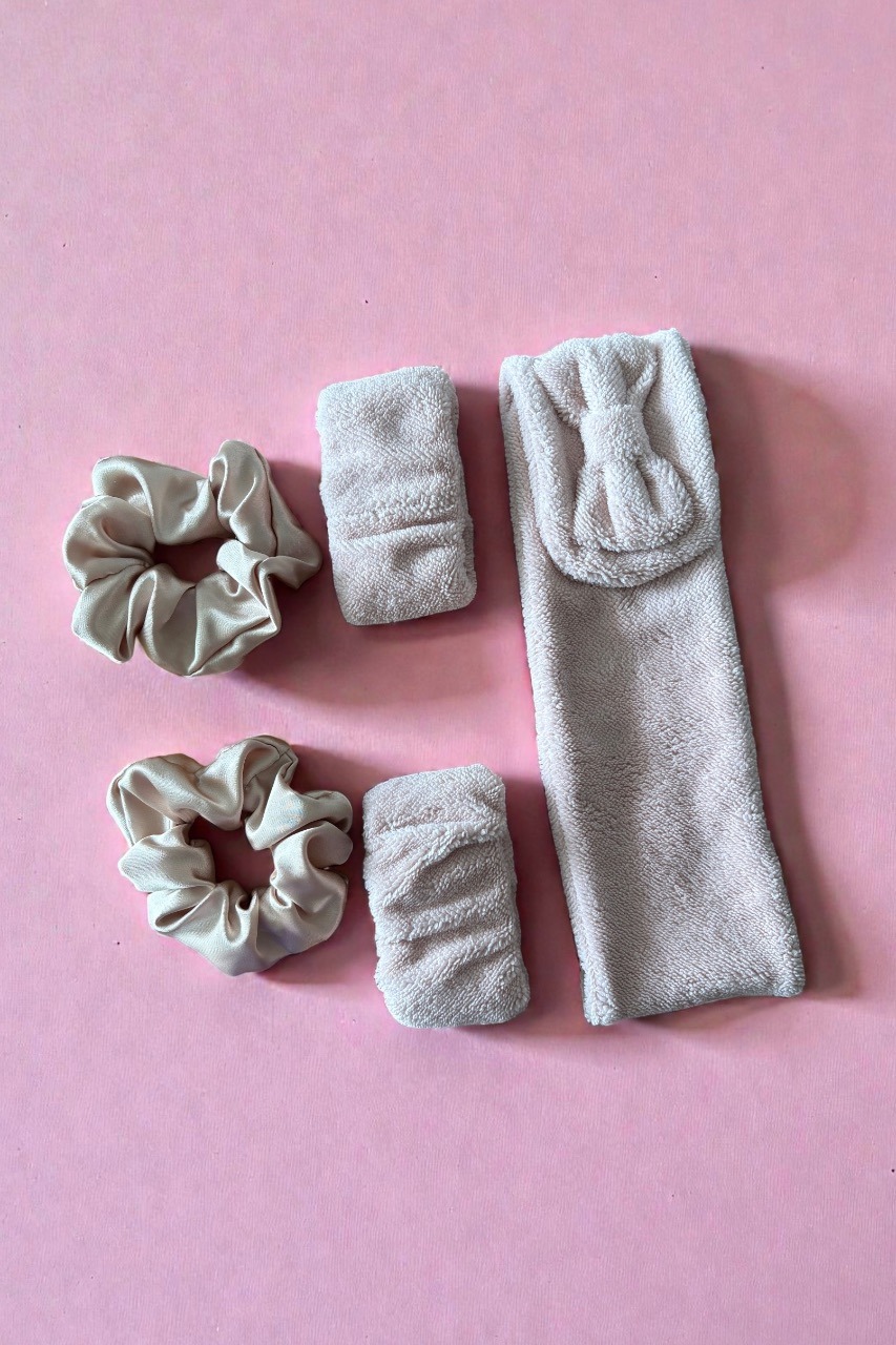 Coffret beauté rose poudré