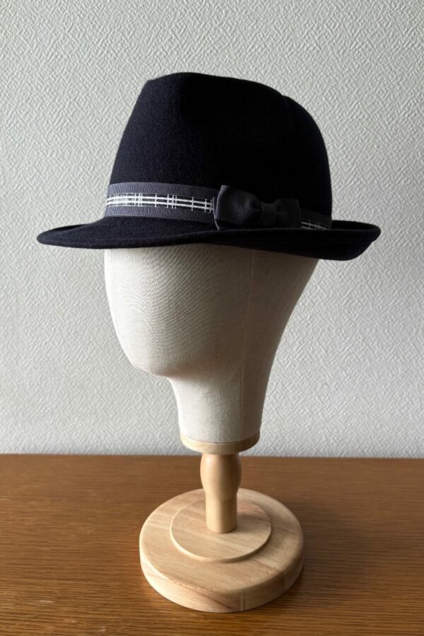 Chapeau Fedora homme en feutre bleu marine – Modèle Berlin