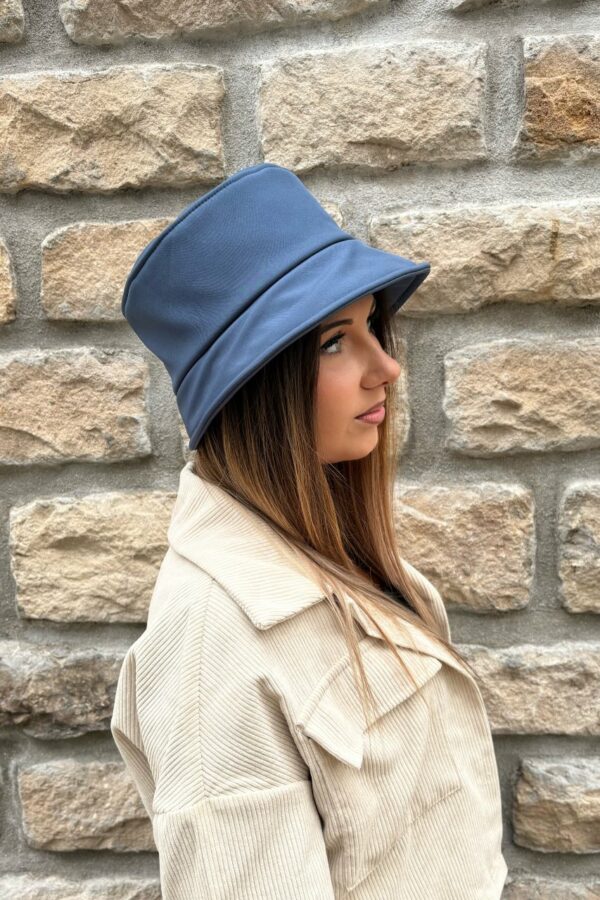 Bob imperméable bleu doublé polaire pour femme